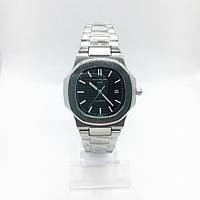 Мужские наручные часы РР, серебро с черным циферблатом ( код: IBW267SB )