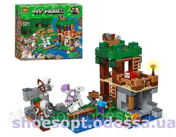 Конструктор Мій світ Нападання армії скелетів: 463 деталі, 5 фігурок, фото 1