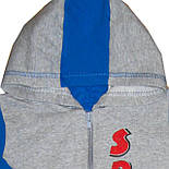 05.20 Кофта Спорт на змійці (начіс) р. 26, фото 4