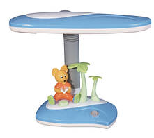 Настільна лампа Tinko Лисеня з книжкою блакитна, шкільна