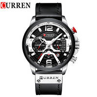 Curren 8329 Black-Silver