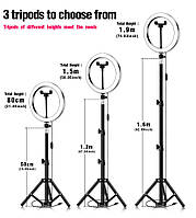 Кольцевая лампа Led 26см со штативом 160