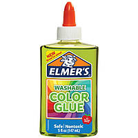 Зелений прозорий клей для слаймів 147 мл, Green translucent glue Elmer's