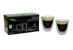 Термочашки Filter Logic CFL-655B Набір склянок Еспресо ESPRESSO (2 шт.) 70ml Стакани з подвійними стінками