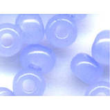 02231 Чеський бісер Preciosa 10 для вишивання Бісер синій алебастровий прозорий, фото 2
