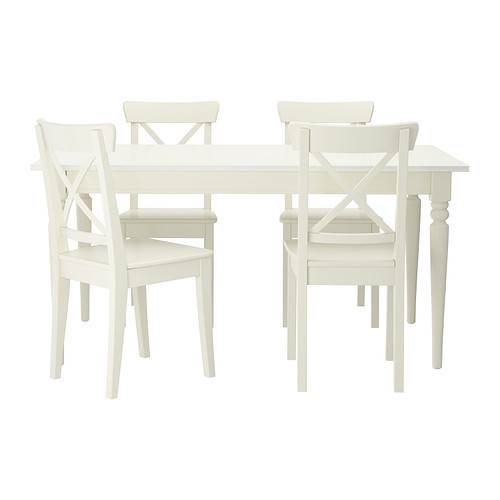 Стіл і 4 стільці INGATORP / INGOLF IKEA 299.173.07, фото 1