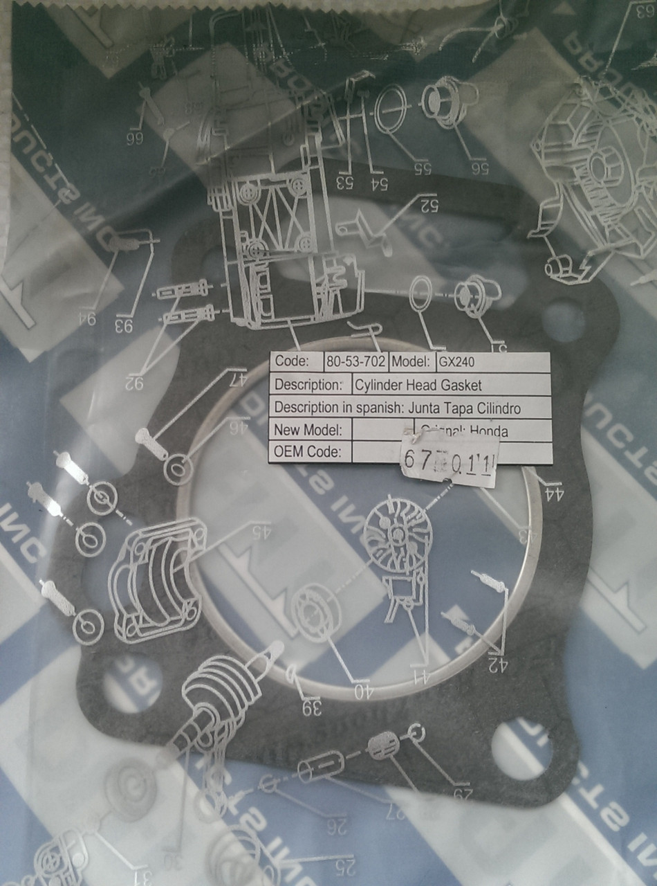 Honda GX 240/173f Прокладка головка мотоблок, генератор, фото 1