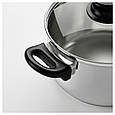 Каструля з кришкою ANNONS IKEA 802.984.74, фото 5