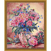 Вышивка бисером, Канва схема цветы натюрморт Красивые пионы