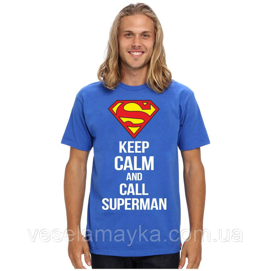 Футболка "Keep Calm and Call Superman"