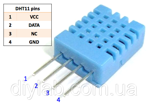 Модуль датчика температури і вологості DHT11