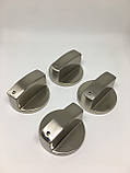 Ручки регулювання 4 шт металеві 6 мм, 8 мм для газової поверхні плити Samsung, Hansa, Electrolux, Bosch, фото 2