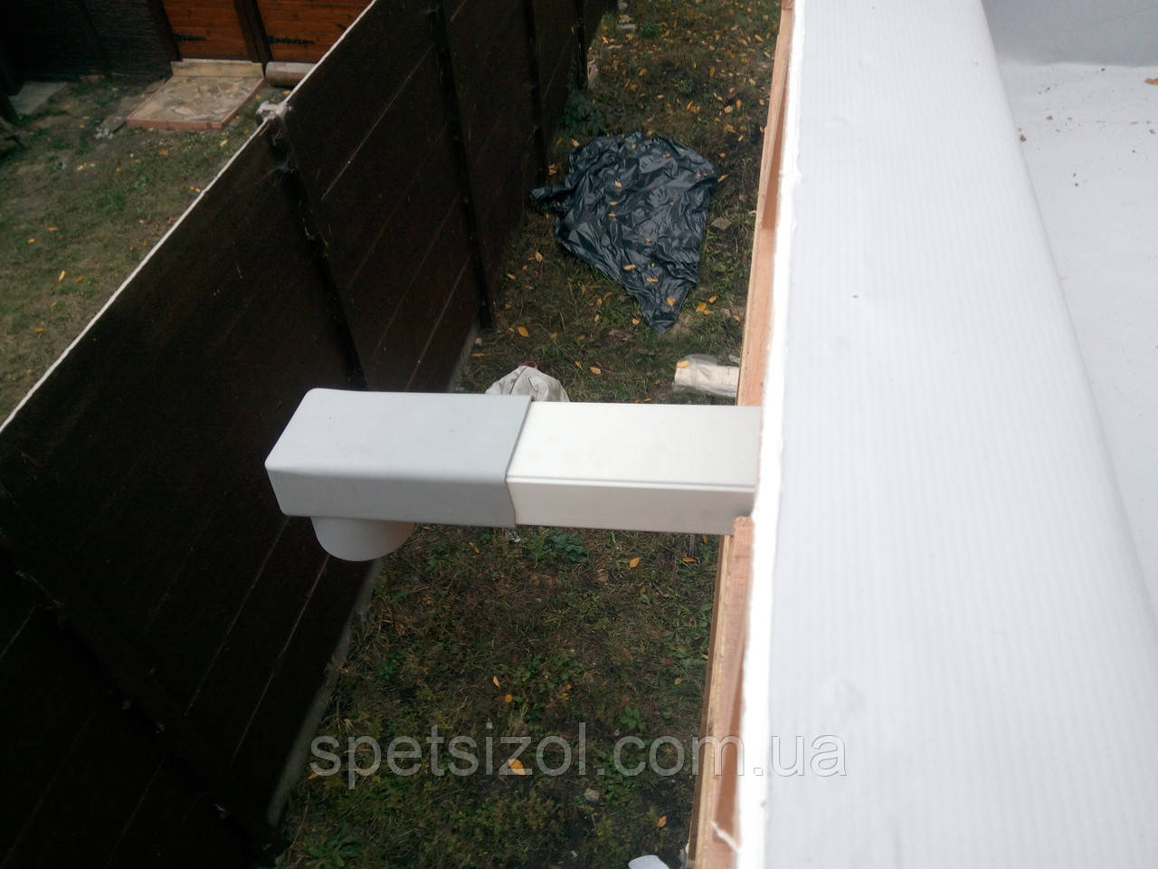 Переливная, парапетная воронка ПВХ 65х100 L 375мм: продажа, цена в ...