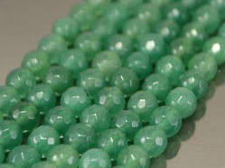 Нефрит 6 мм, гранований 1 шт.