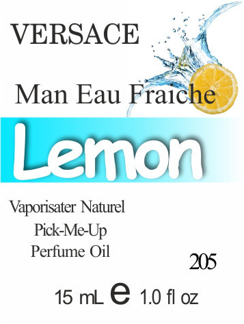 Парфуми 15 мл (205) версія аромату Версаче Eau fraiche