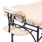 Двосекційний алюмінієвий складаний стіл PERFECTO світло-бежевий (NEW TEC), фото 3