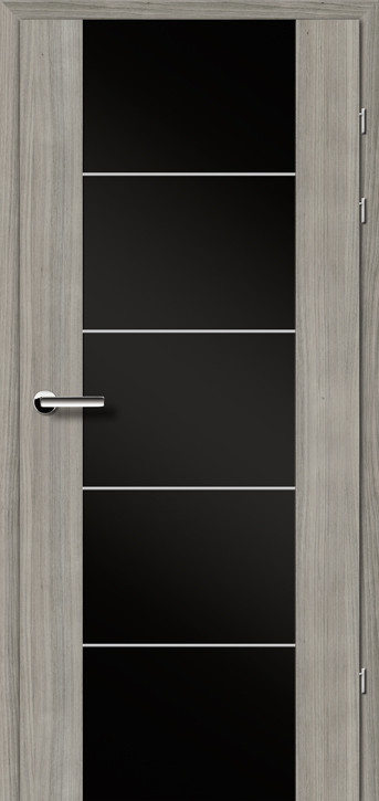 Міжкімнатні двері Брама 17.3 М чорне скло серія "Тренд"