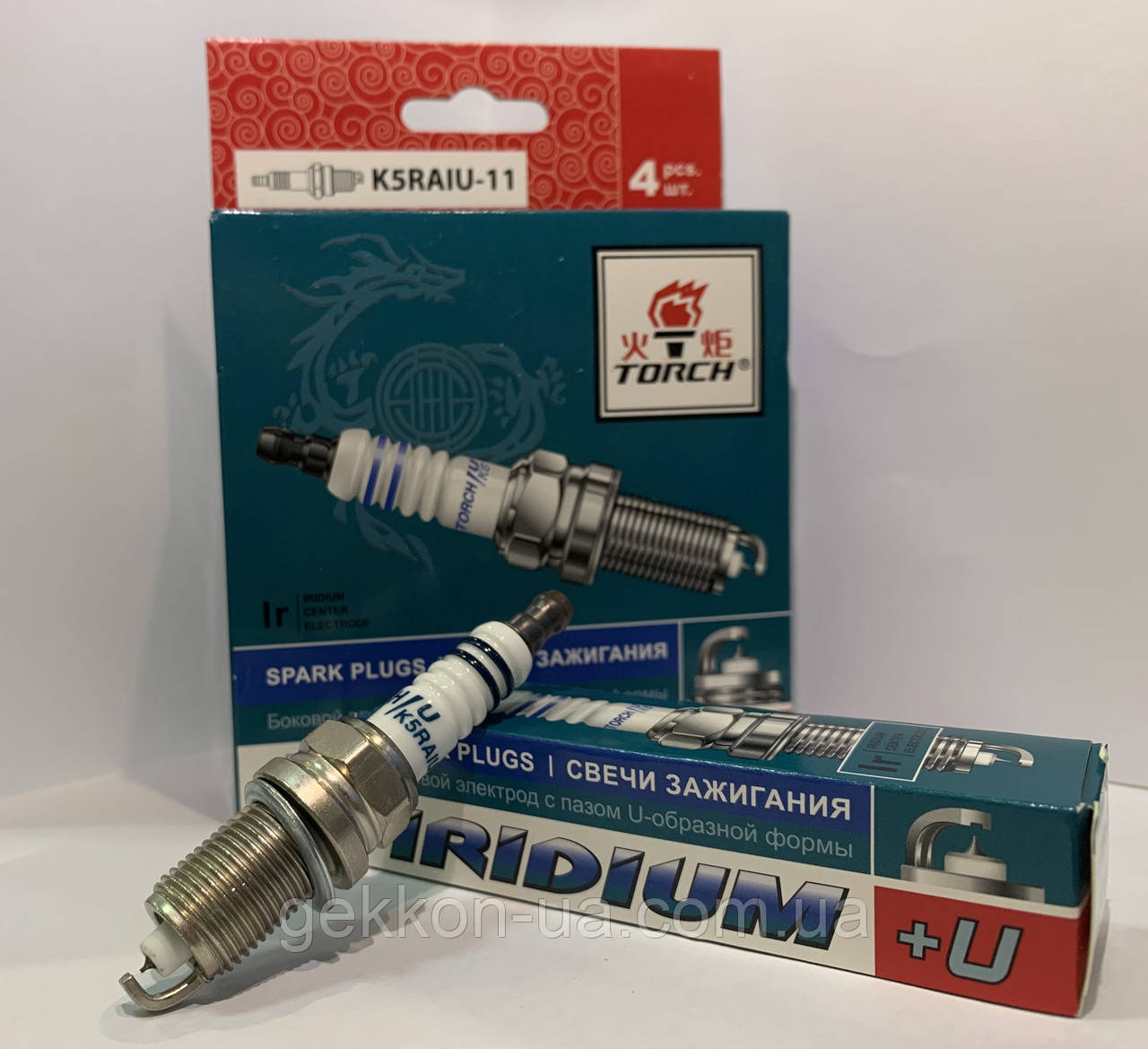 Свічка запалювання IRIDIUM. K5RAI-11 Chevrolet Aveo, Skoda Fabia, WV Polo, HYUNDAI, KIA. MAZDA. OPEL "TORCH" (кт.