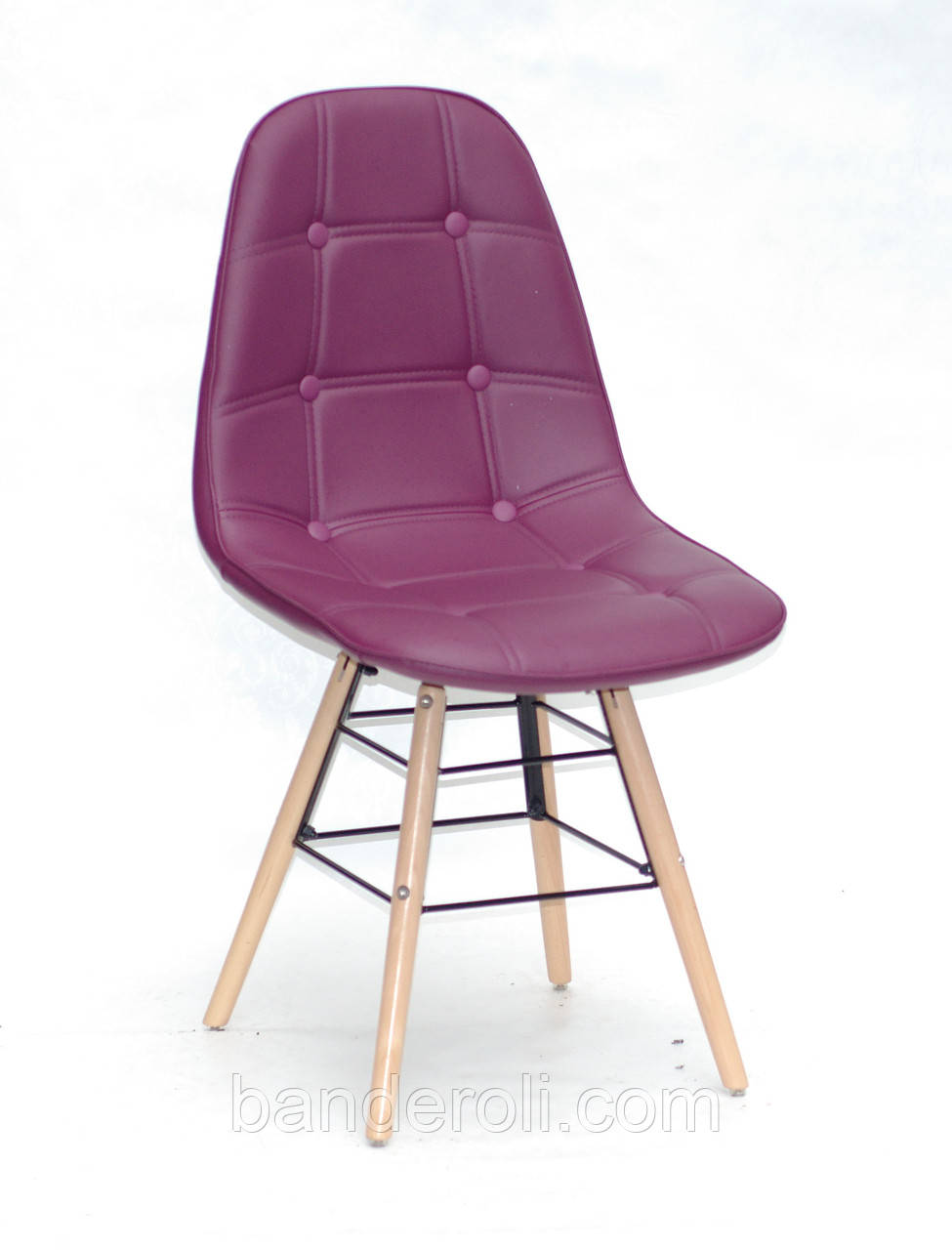 Стілець Alex Екошкіра, ПУРПУРНИЙ 61, фото 1