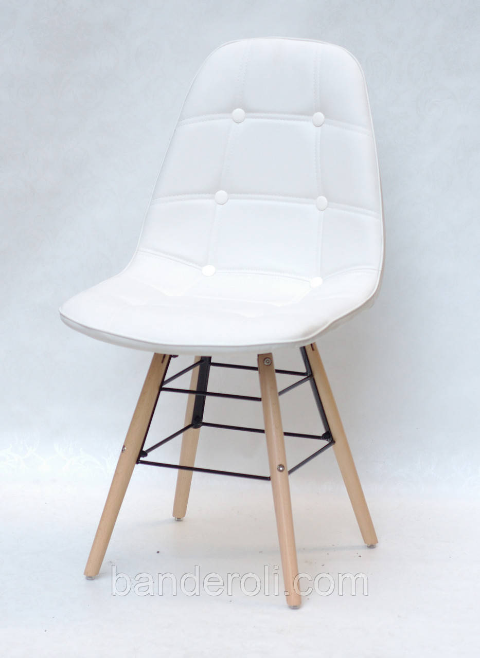 Стілець Alex Екошкіра, БІЛИЙ, фото 1