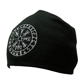 Шапка біні з вишивкою Vegvisir Futhark, фото 1