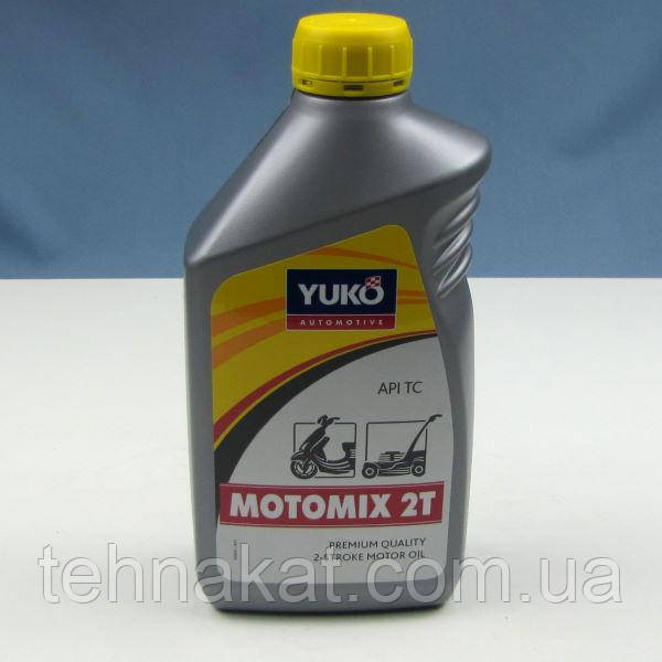 Масло YUKO MOTOMIX 2T (TC) для двухтактных бензиновых двигателей (канистра 1л) - фото 1 - id-p1021780343