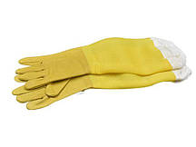 Рукавички для бджолярів шкіряні для бджоляра з нарукавниками рукавички XXL, XXXL