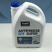 Жидкость охлаждающая YUKO Antifreeze -40 Super G11 синий (канистра 5л)