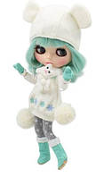 Набор одежды для куклы Блайз Bluth "Мятная снежинка" с шапкой с ушками