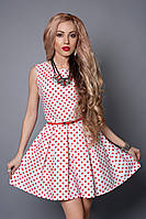Стильное и модное женское платье для девушек с красным узором якорь 42, 44, 46