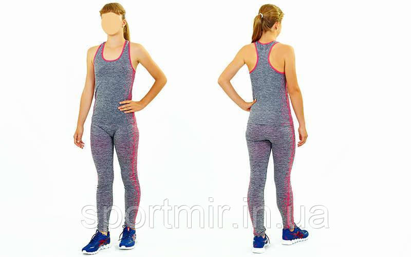 Комплект для занять фітнесом і йогою майка і лосини ST-2097 (поліестер, 44-48, кольори в асортименті), фото 1