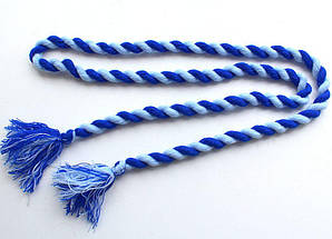 Пояс "Мотузочка" біло-синій