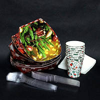 Новорічні тарілки та набори