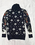 Гарний вовняний светр із оленям для дівчаток 6-7,12-13 років, фото 5