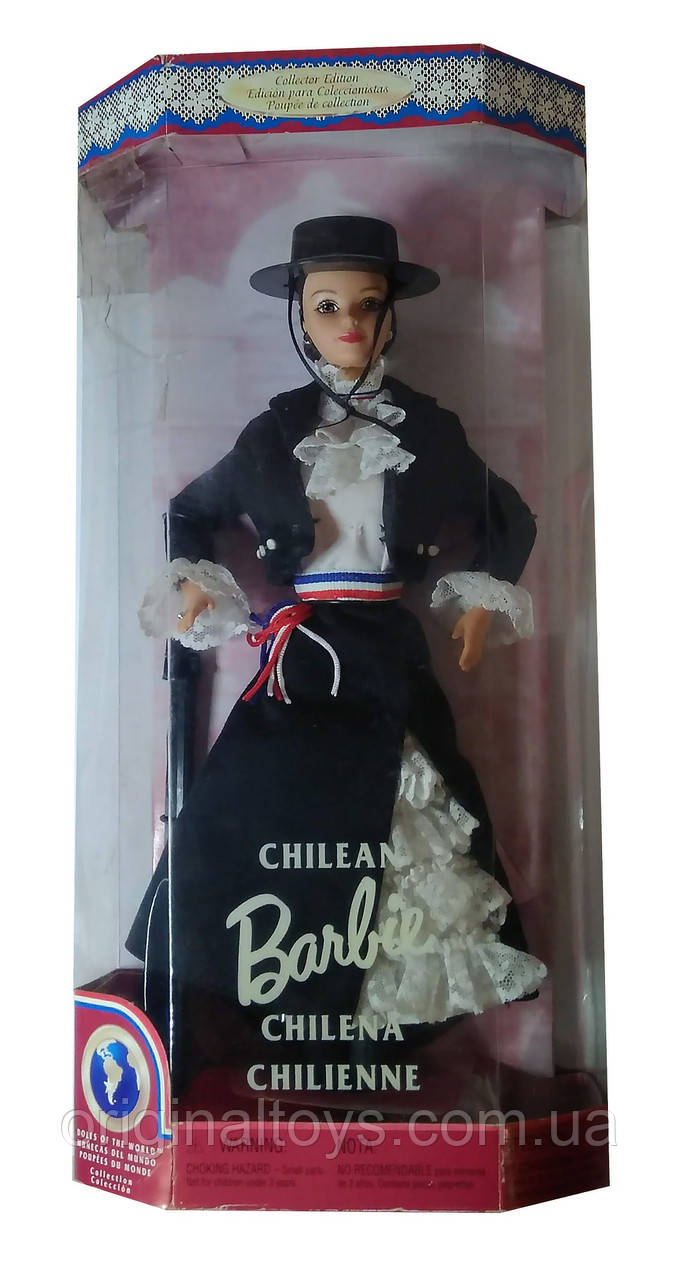 Колекційна лялька Барбі Чилі Ляльки світу Barbie Chilean Dolls of the World Collection 1998 Mattel 18559