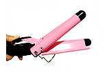 Потрійна плойка Gemei GM 1956 Рожева, фото 3