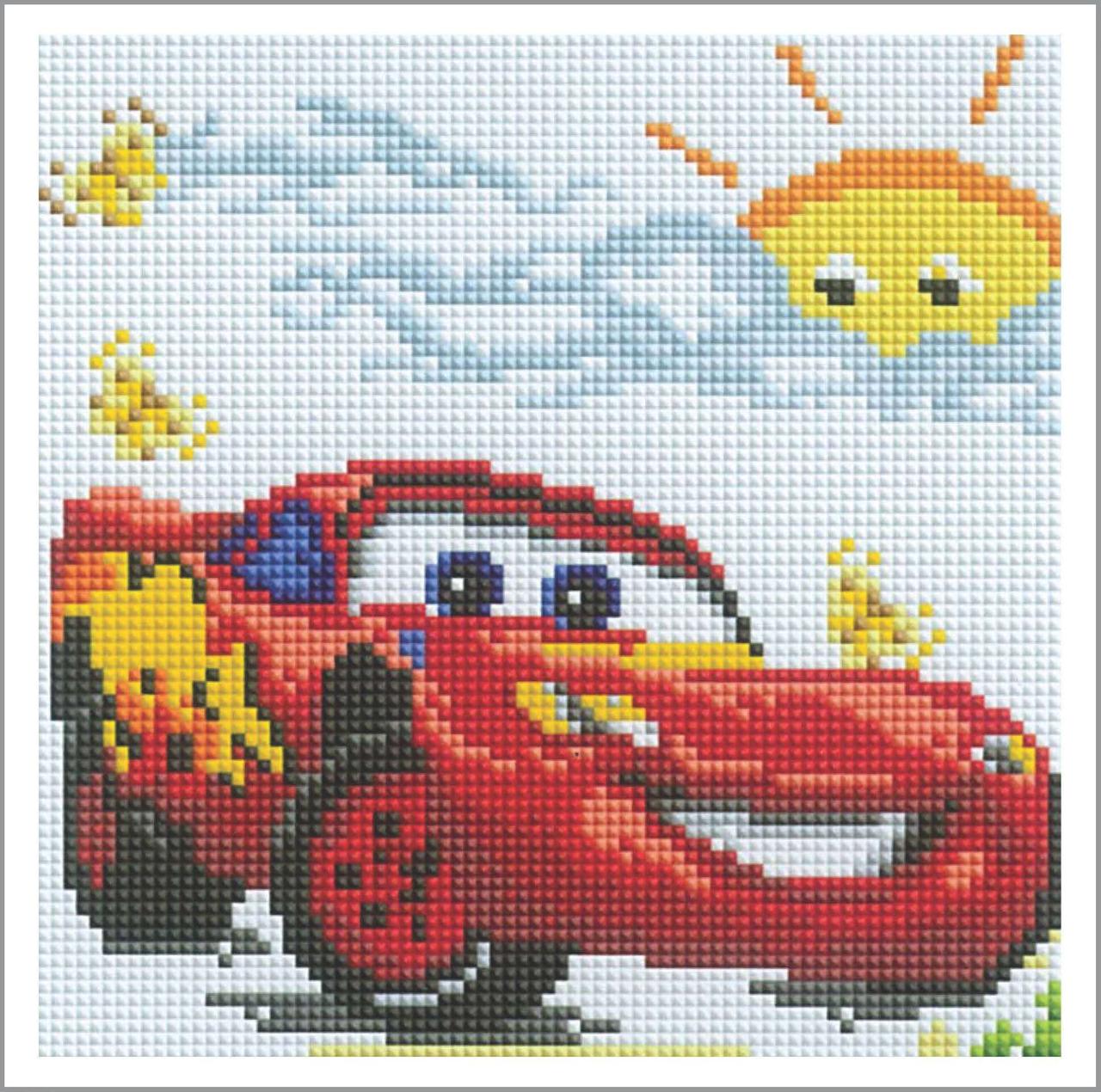 Алмазна мозаїка Алмазна мозаіка Тачки (OSA004) 20 х 20 см (Без підрамника), фото 1