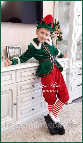 Карнавальний костюм "Різдвяний ельф", "Ельф". Прокат по Україні, фото 1