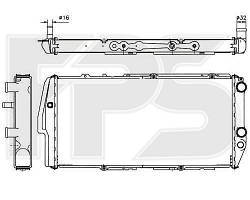 Радіатор охолодження двигуна Audi 100 (AVA) FP 12 A415-X