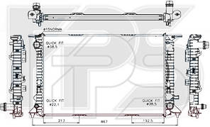 Радіатор охолодження двигуна Audi A6 C7/Porsche Macan (NRF) FP 12 A192-X
