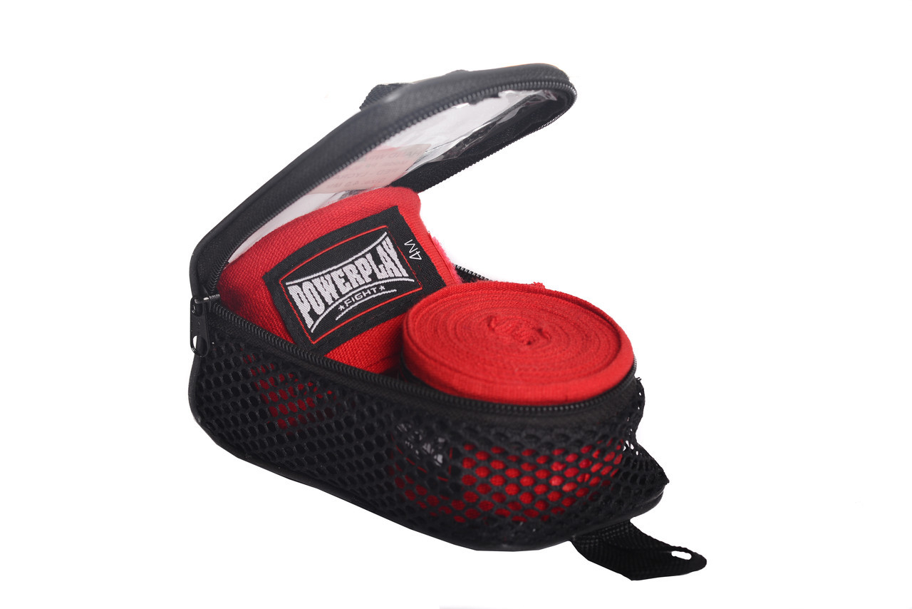 Бинти для боксу PowerPlay 3047 Червоні (4м), фото 1
