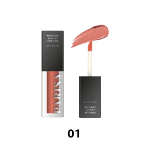 Жидкая помада для губ с пудровым эффектом Parisa Cosmetics Soft Touch LG-112, №01