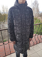 Пуховик, пальто, куртка мужская зимняя дизайнерская удлиненная очень теплая натуральны пух ANDRE TAN