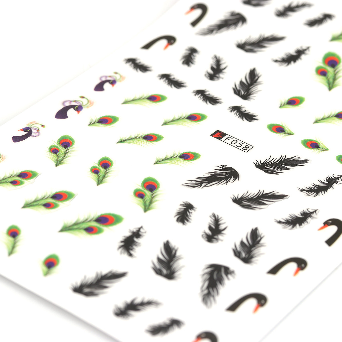 Лист з маленькими наклейками, Прикраса для нігтів, ціна вказана за 1 лист, 15 см х 9 см