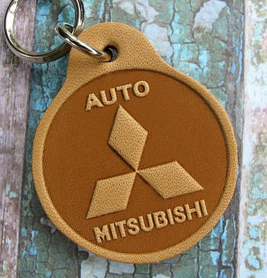 Брелок зі шкіри Міцубісі Mitsubishi Auto