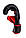 Снарядні рукавички PowerPlay 3025 Чорно-Червоні M, фото 2