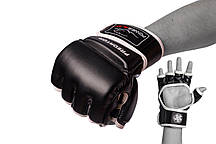 Рукавички для MMA PowerPlay 3056 Чорні XL