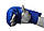 Рукавички для карате PowerPlay 3027 Сині M, фото 4