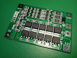 BMS Контролер заряду/розряджання, плата захисту 3S Li-Ion 18650 12.6 V 40 A з балансиром