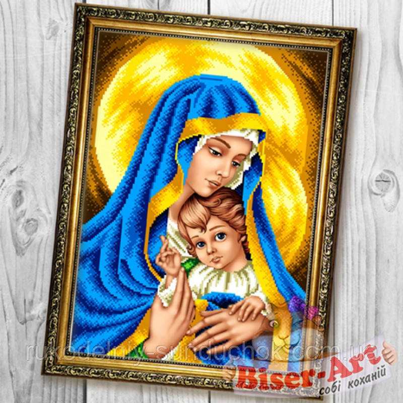 Схема для вишивки бісером Бисер-Арт Мадонна з немовлям (В600), фото 1